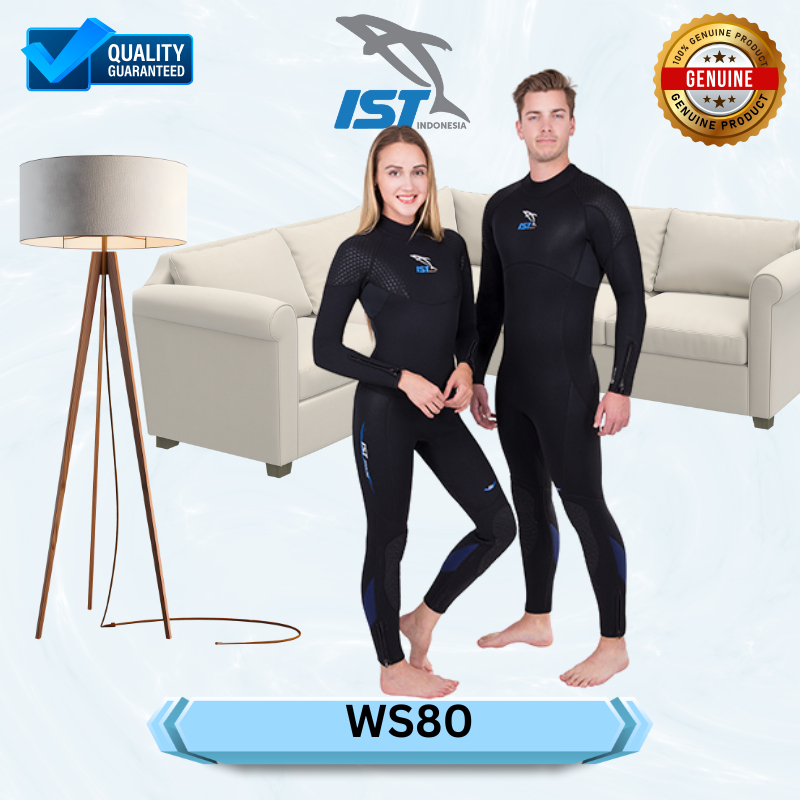 Baju Selam 3MM Nylon Stretch Jumpsuit Wetsuit Super Stretch WS80 IST