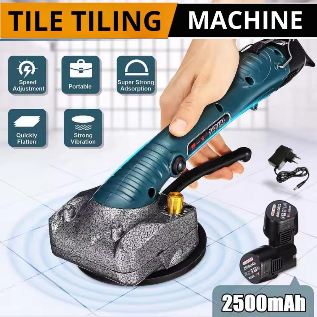 Mesin Getar Keramik Portabel 10 Mode Getar || Mesin Penggetar Keramik Baterai 12V Rapi Cepat