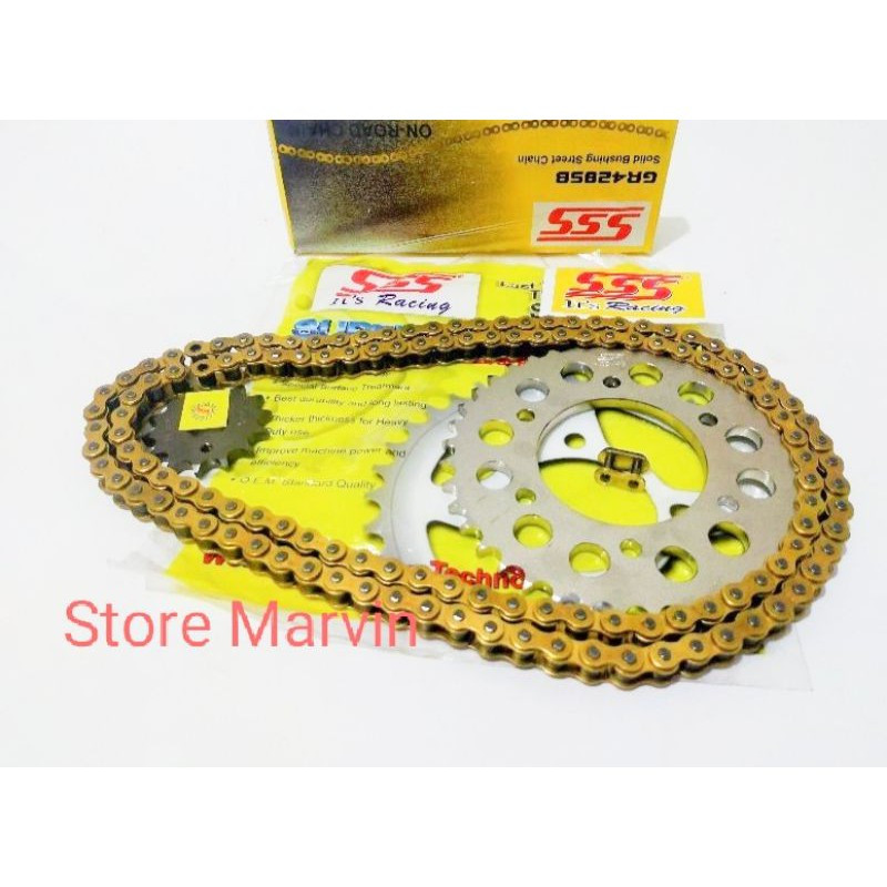 Paket Gear Rantai SSS Yamaha Vixion Xabre Byson