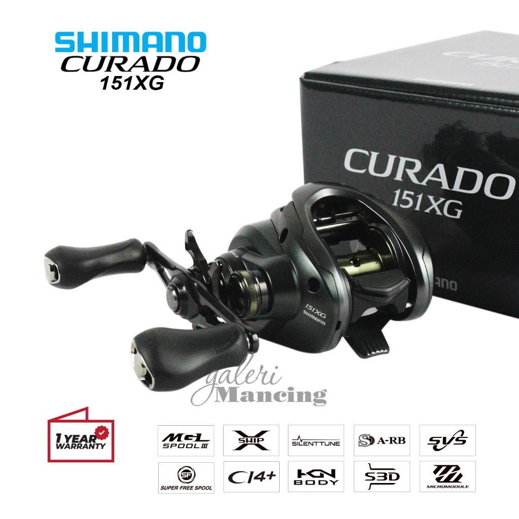 Reel Baitcasting SHIMANO CURADO  151 2025 | MGL Spool III | Baitcasting | Galeri Mancing