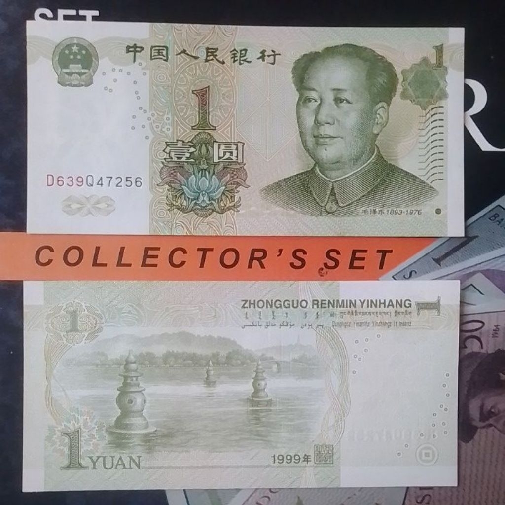 UANG ASING 1 YUAN CINA TAHUN 1999