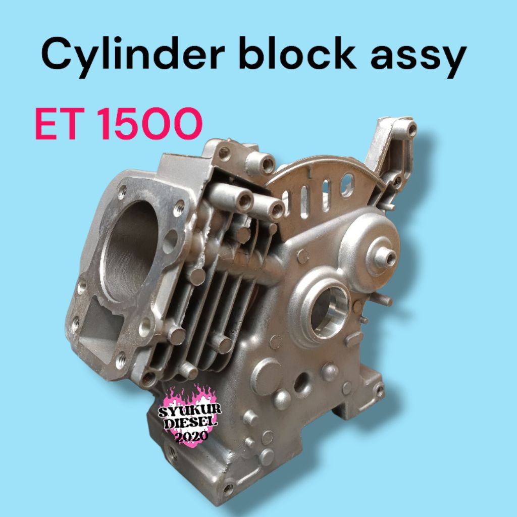 Cylinder Block Assy ET1500 - Cylinder Mesin Generator Genset 4tak 1000 - 1500watt