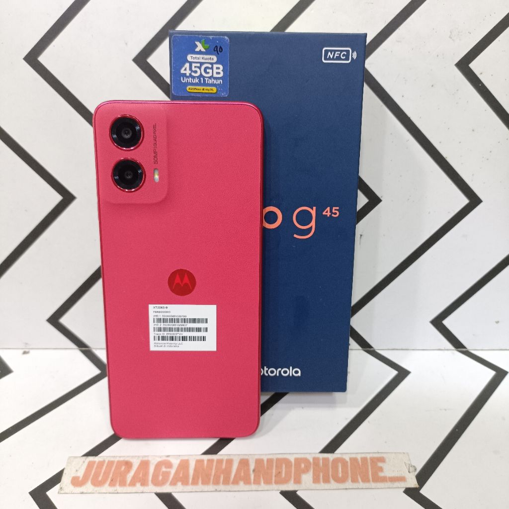 MOTOROLA MOTO G45 5G NFC 8/256GB HP BEKAS SECOND FULLSET