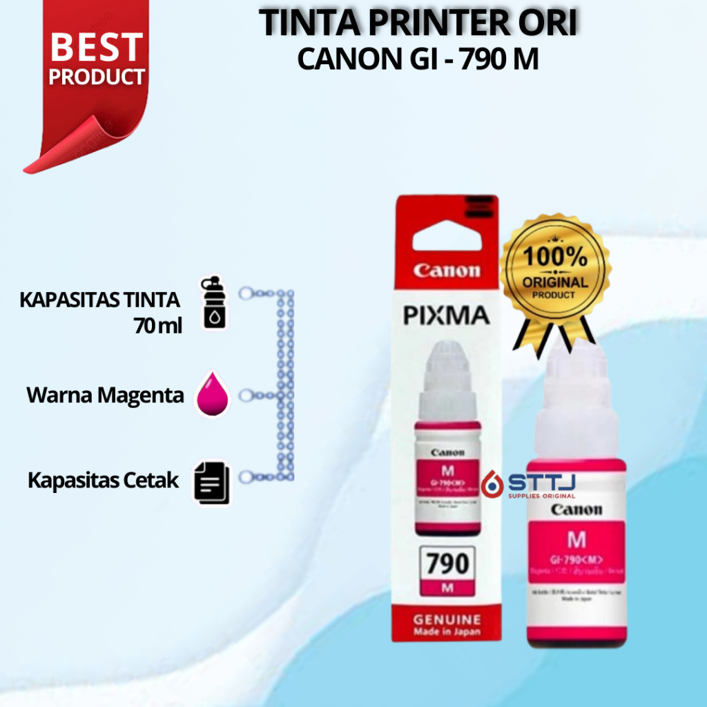 Tinta Original Canon 790 Magenta GI790M - Tinta Canon G1010 G2010 G3010 G4010