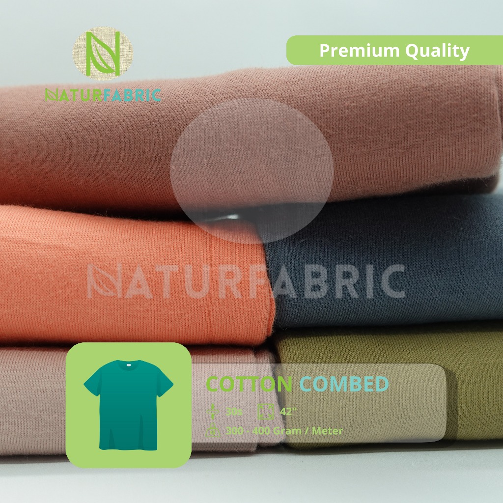 Kain Cotton Combed 30s Naturfabric - Katalog 3