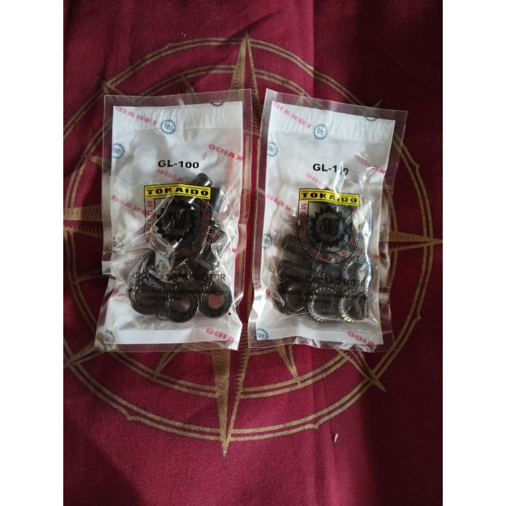 BAUT Gear set GL 100.TIGER.GL 125.MEGA PRO. GL PRO. original tokaido