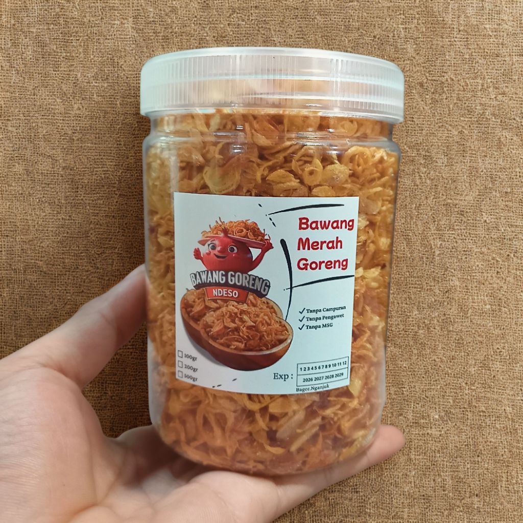 Bawang Goreng Asli Tanpa Tepung [PREMIUM] Bawang Merah Goreng