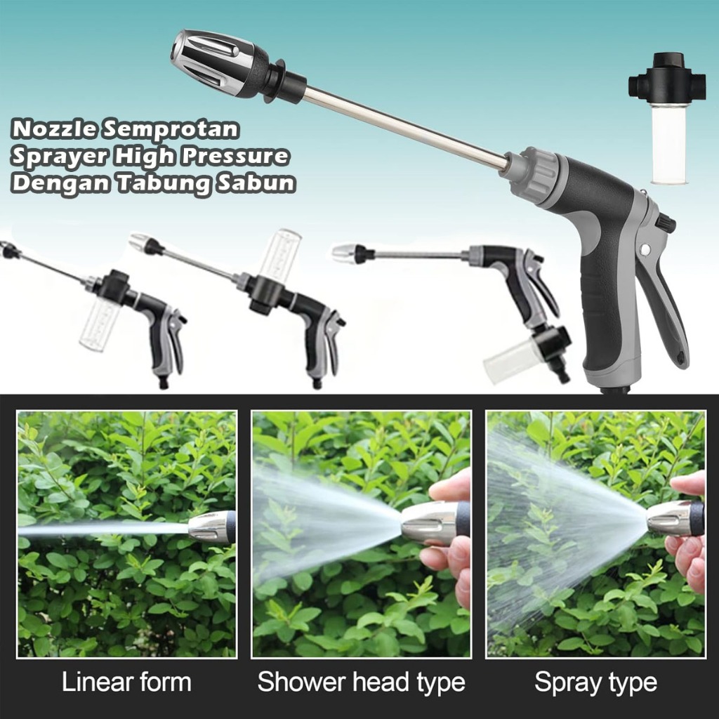 Kepala Semprotan Nozzle Sprayer Salju Cuci Mobil Motor Tanaman -  Jet Spray Hemat Air Semprotan Air 