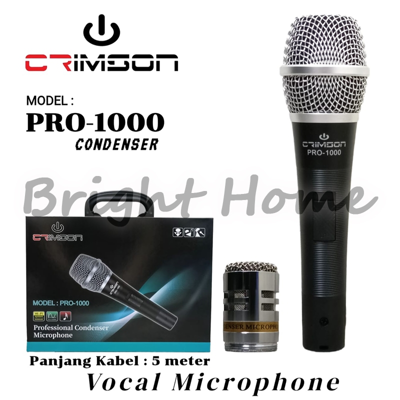 CRIMSON PRO-1000 CONDENSER Microphone Cable Mikrofon Kabel 5 Meter