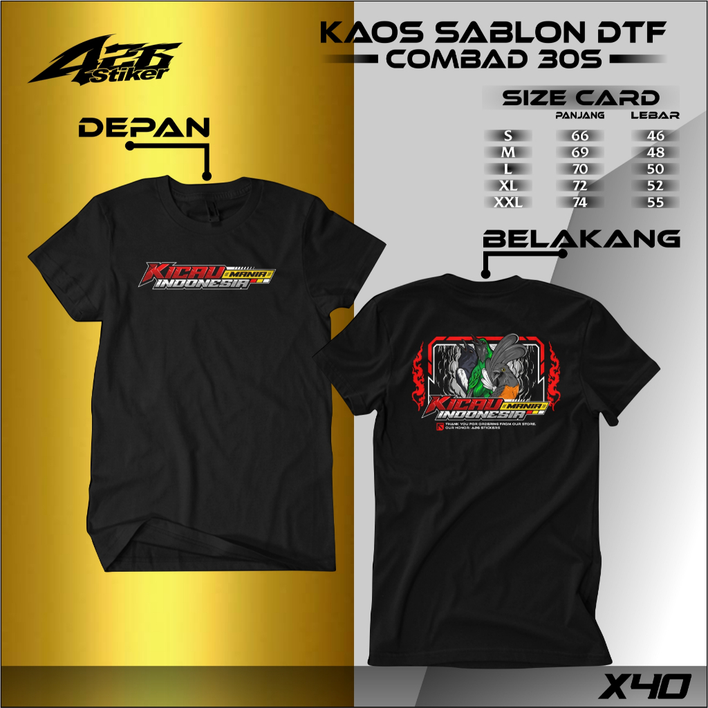 Kaos KICAU MANIA INDONESIA(kicau mania)