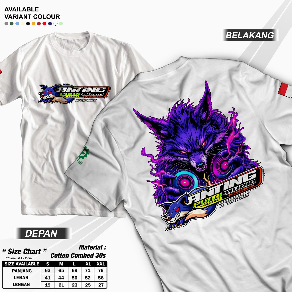 KAOS ANTING PUTRI AUDIO SOUND HOREG