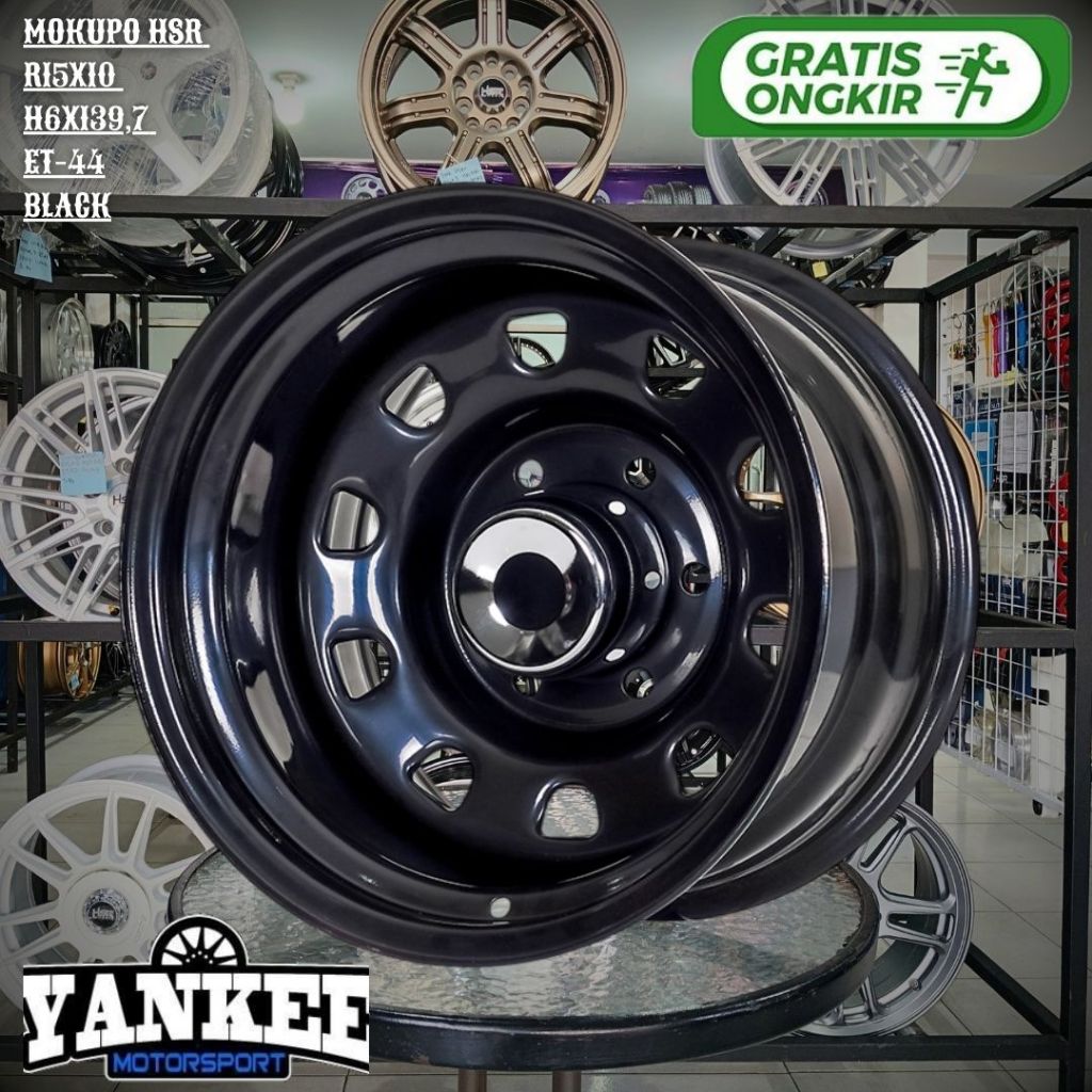 Pelek Mobil Daytona HSR Ring 15 R15 Lebar 10inc Lobang baut 6 Velg HARDTOP,COLORADO,TRAIBLAZER