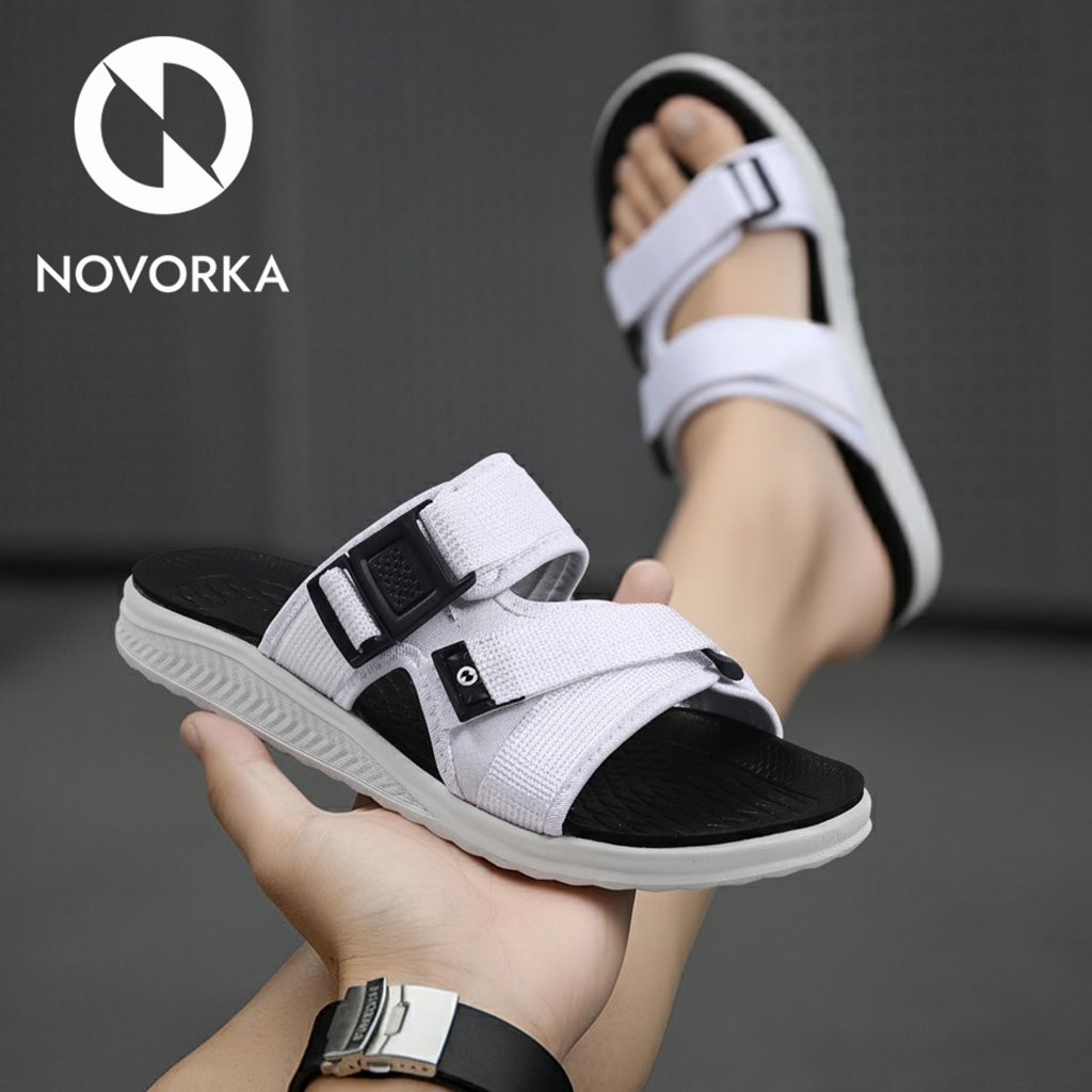 NOVORKA Flip Flop Sandal Pria Putih MATTE HYPER FOR A MAN - HAXN 05