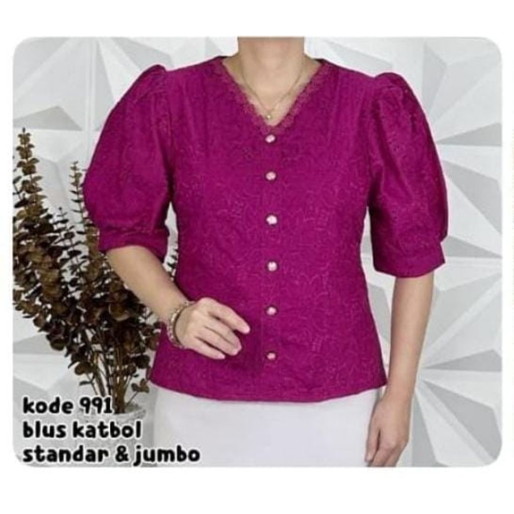 ATASAN BLOUSE KATUN  BOLONG TERBARU PREMIUM WANITA