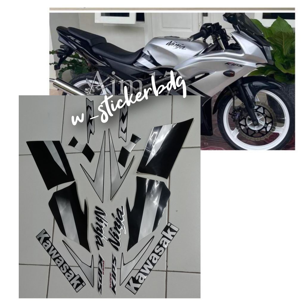 Striping Stiker Lis Kawasaki Ninja RR New 2012 Silver