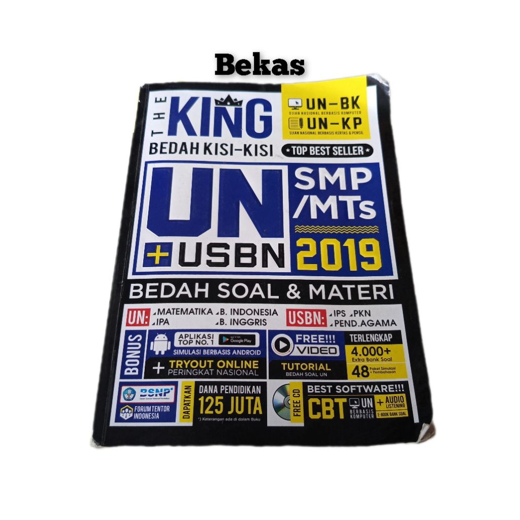 THE KING UN SMP tahun 2019 bekas