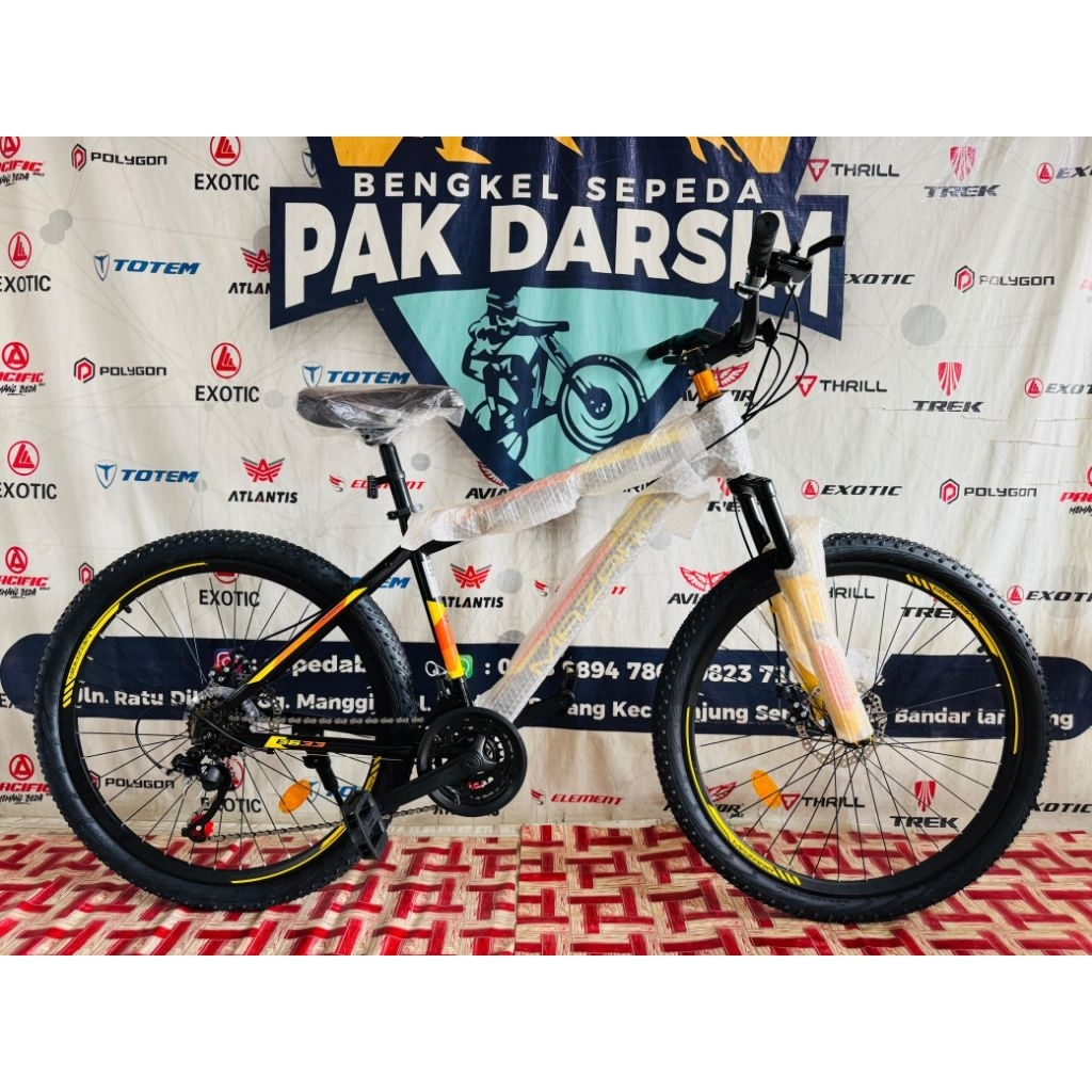 promo sepeda gunung Mazara By Pacific 26 cakram dan sok depan