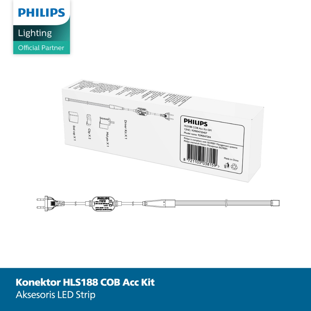 Philips Lampu LED Strip HLS COB Acc Kit High Voltage Driver - Accessories Connector