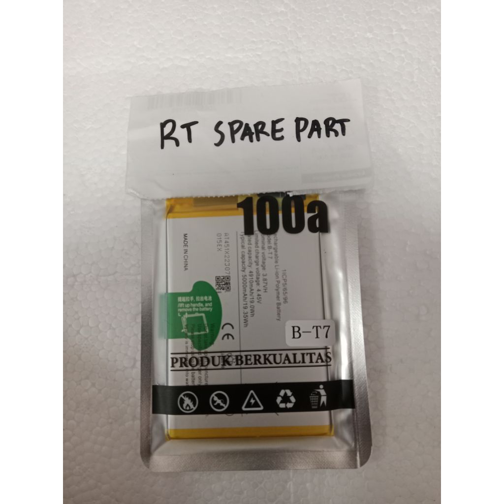 BATTERY ORIGINAL 100A B-T7 VIVO Vivo Y21Vivo Y21T (model V2135 dan V2146)
Vivo Y21S

Vivo Y33T

Vivo