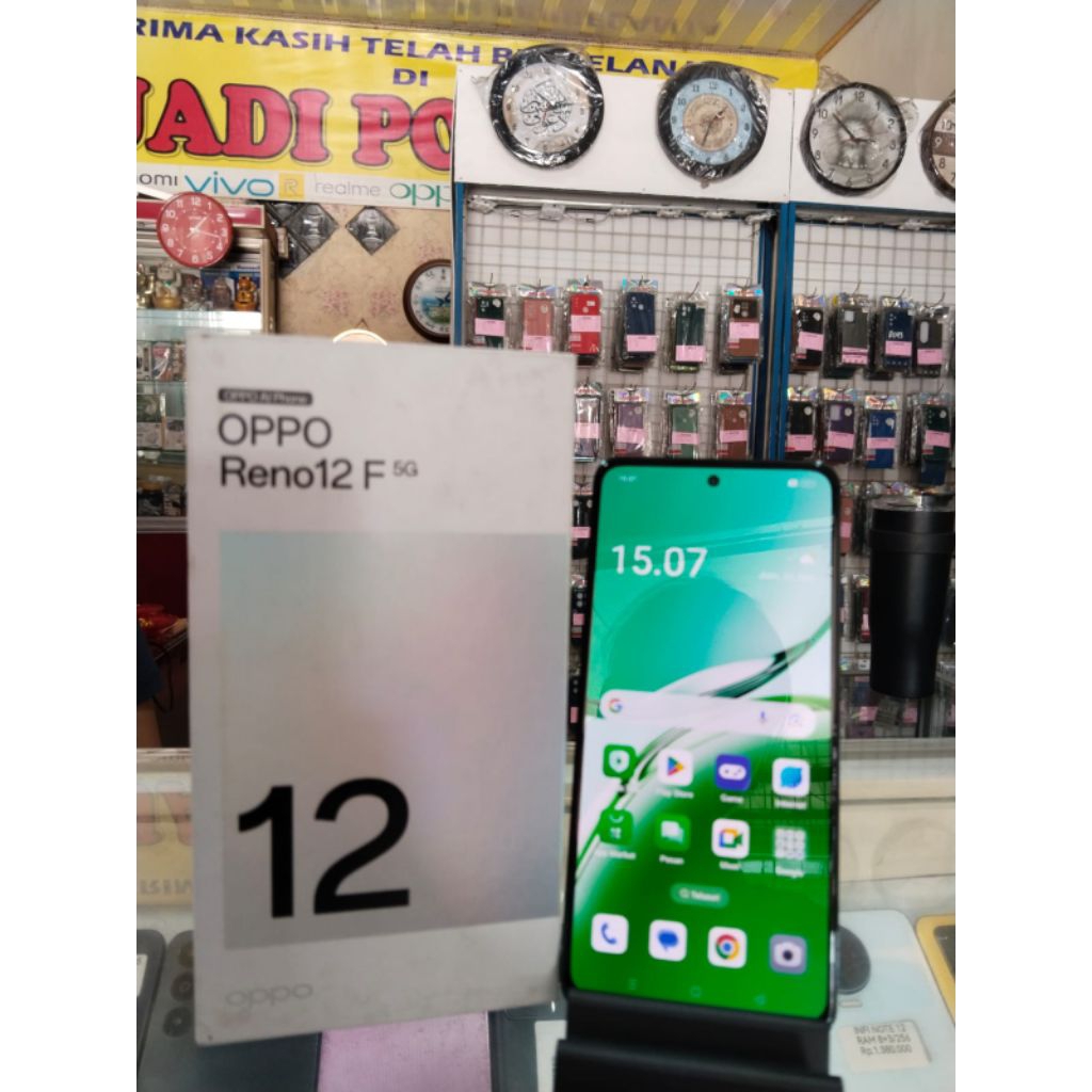 HP SECOND MURAH BERGARANSI OPPO RENO 12F RAM 12+4/256 KOTAK