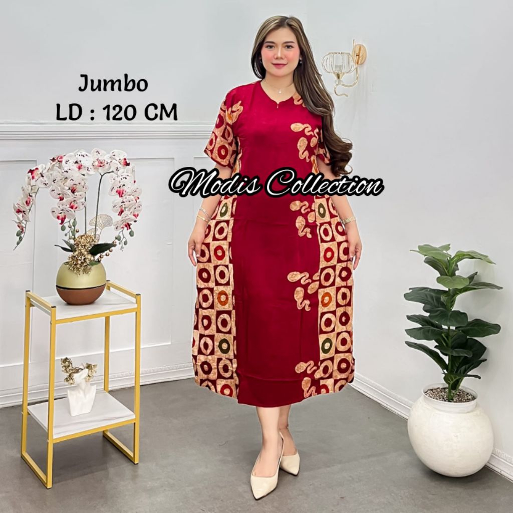Dress batik daster batik jumbo  kekinian daster batik pekalongan daster busui kekinian dress batik w