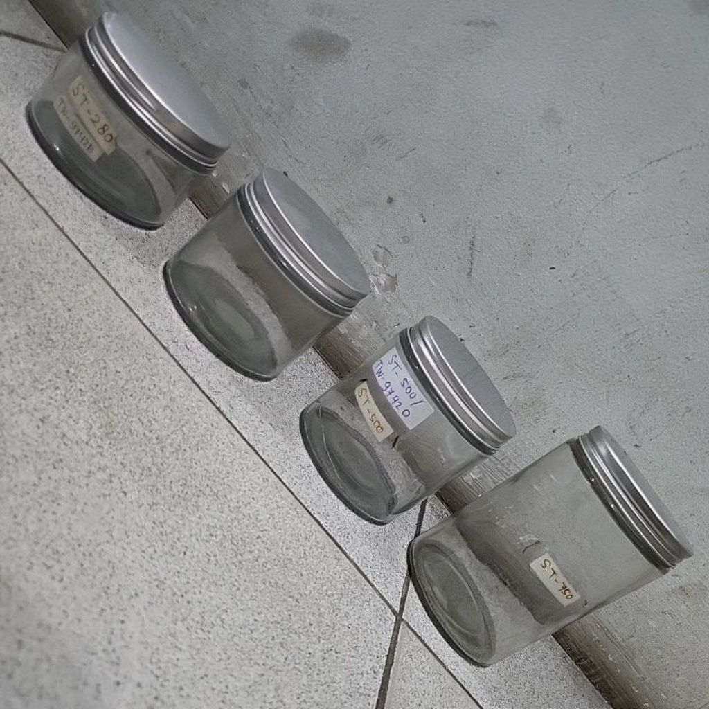 toples kaca bulat 280ml 400ml 500ml 750ml toples bumbu kaca toples gula kaca toples dessert kaca top