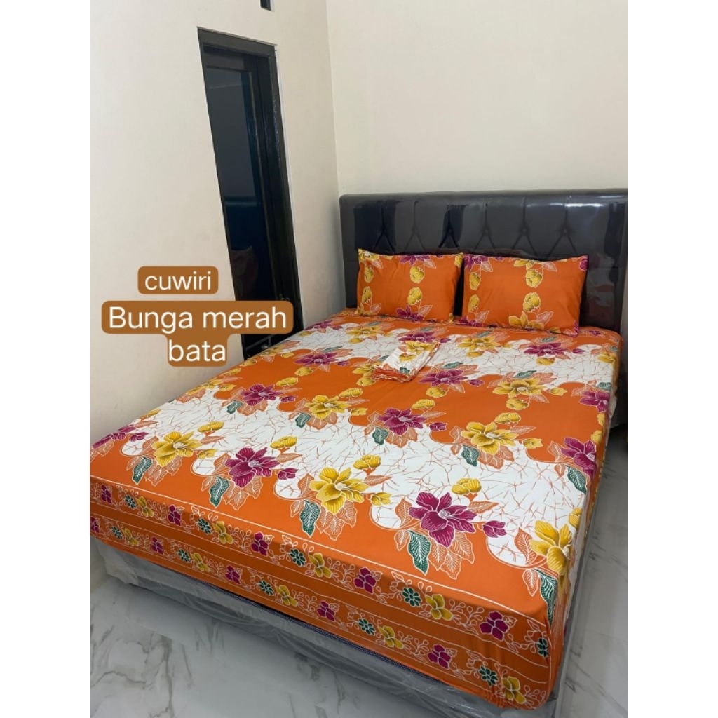 Sprei motif batik ukuran komplit 120,160,180 ,200 sprei jogjaan spreisolonan