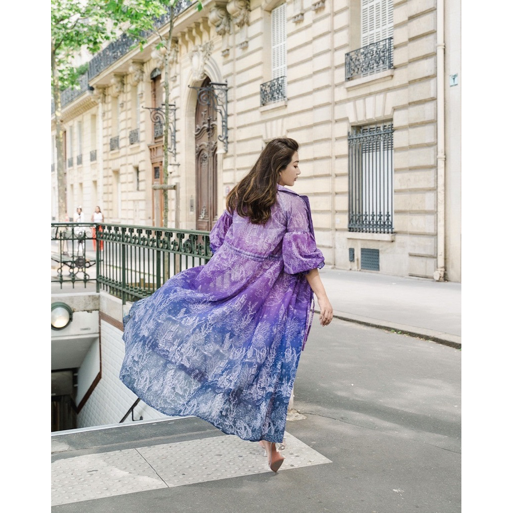 EL MAR MINORCA WRAP LONG OUTER PURPLE , BACA DESKRIPSI YA