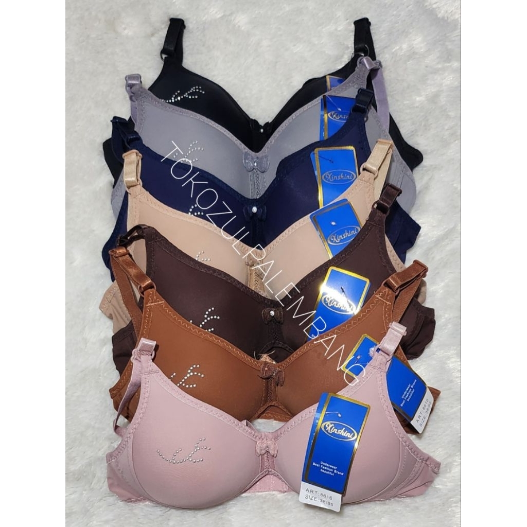 BH Remaja 8616 XINSHINI / AOMIQI / POLINI Payet Mute Remaja Murah | Bra Tanpa Kawat size 34-38