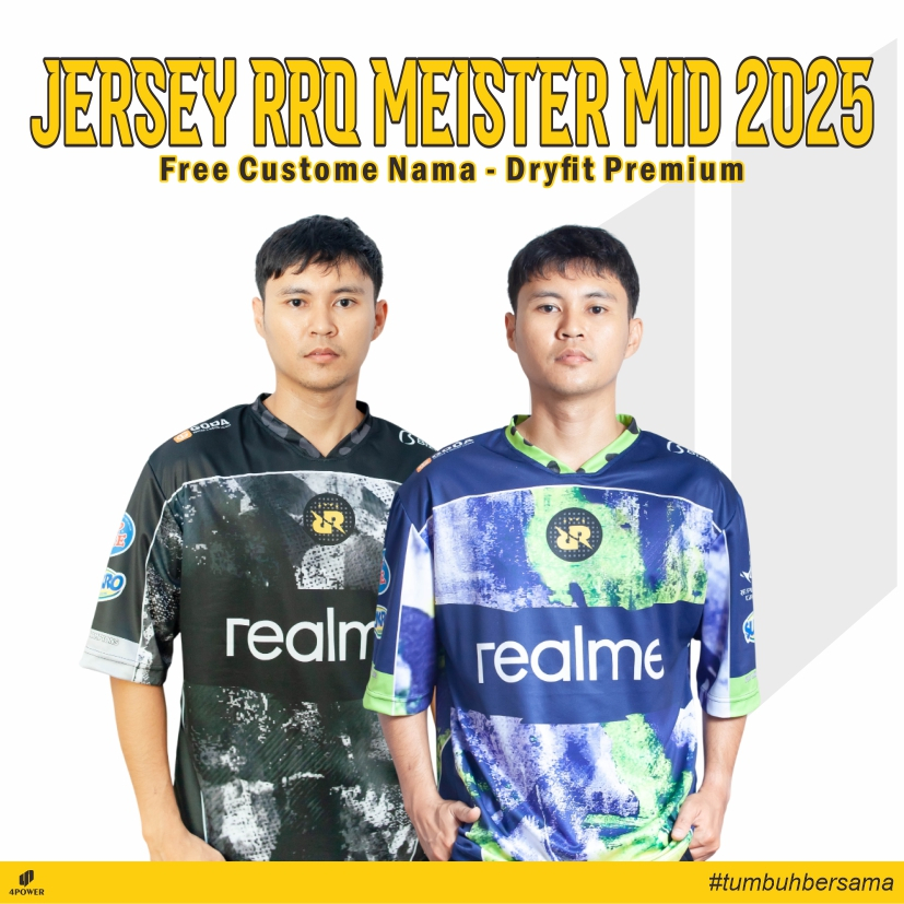 SAKAsport JERSEY RRQ TERBARU S15 - RRQ x MEISTER MID 2025 - RRQ KINGDOM TERBARU