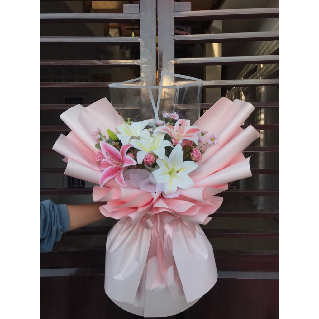 Buket Bunga Artificial Bunga Lily