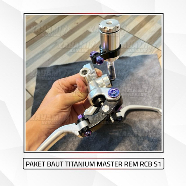 Paket baut Titanium master rem rcb S1
