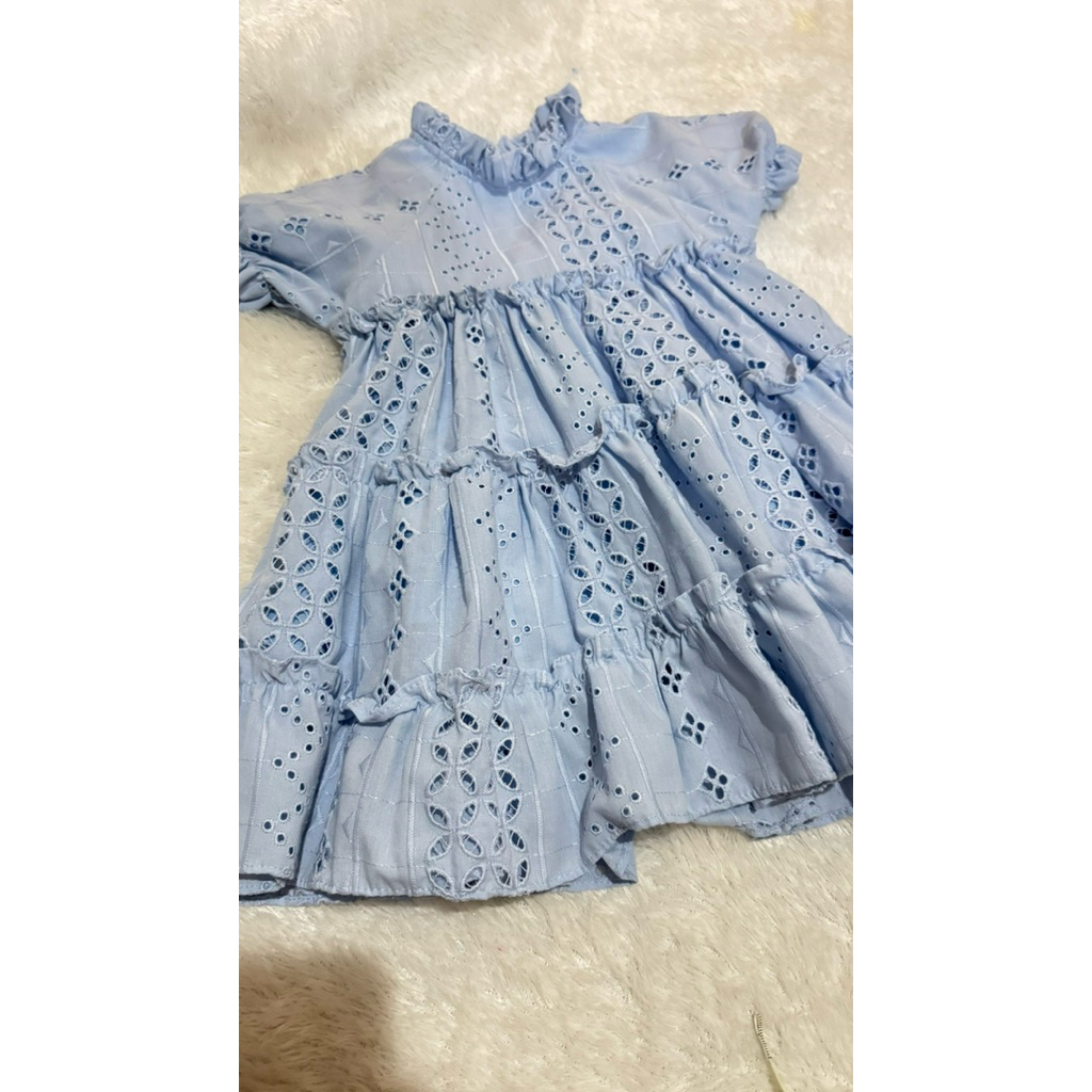 preloved - dress anak perempuan biru / baby blue