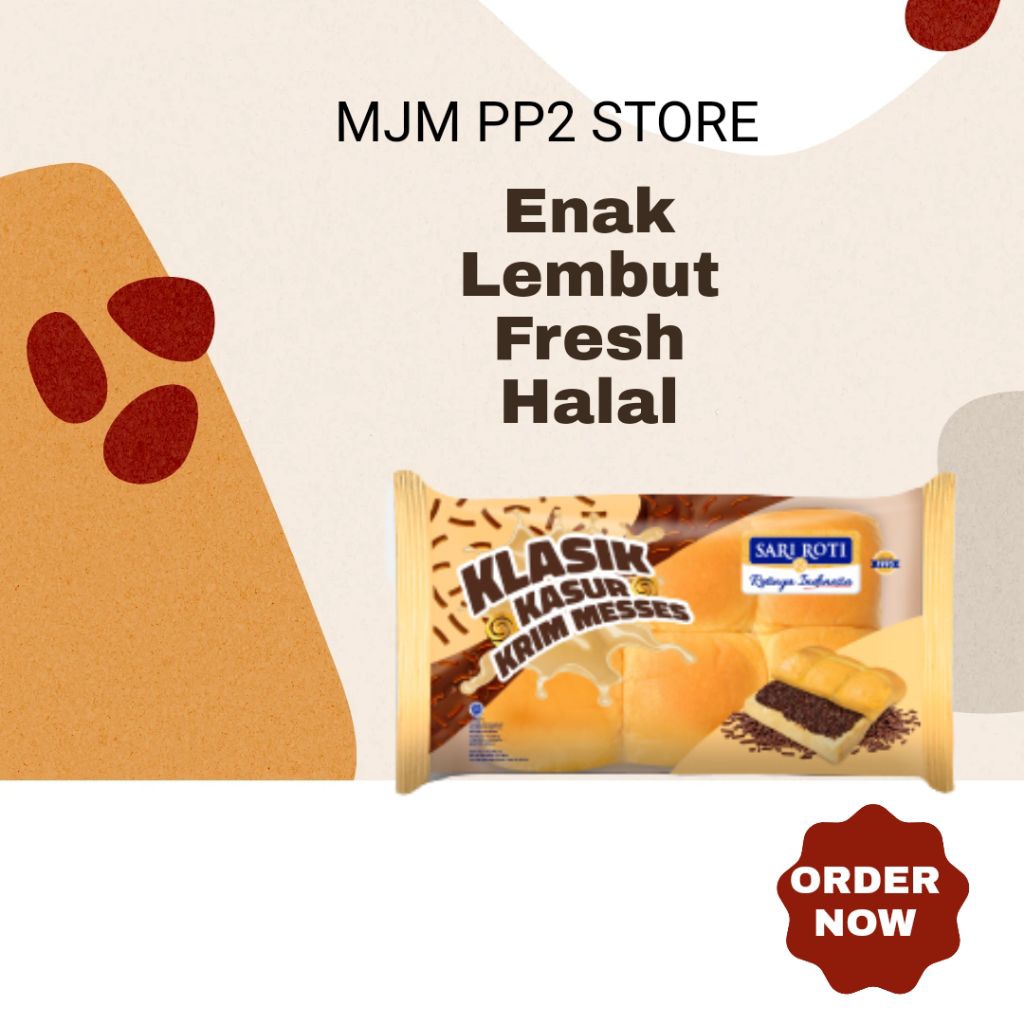 SARI ROTI Roti Klasik Kasur Krim Messes 185g Lembut Enak Fresh Halal