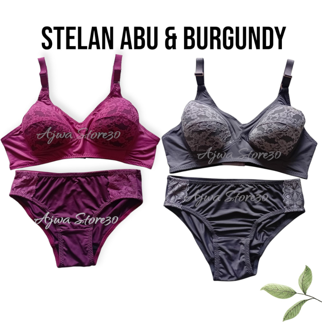 PROMO STELAN DALEMAN WANITA BRA BH & CD/ BRA BUSA TANPA KAWAT/ CD CELANA DALAM WANITA RENDA SAMPING