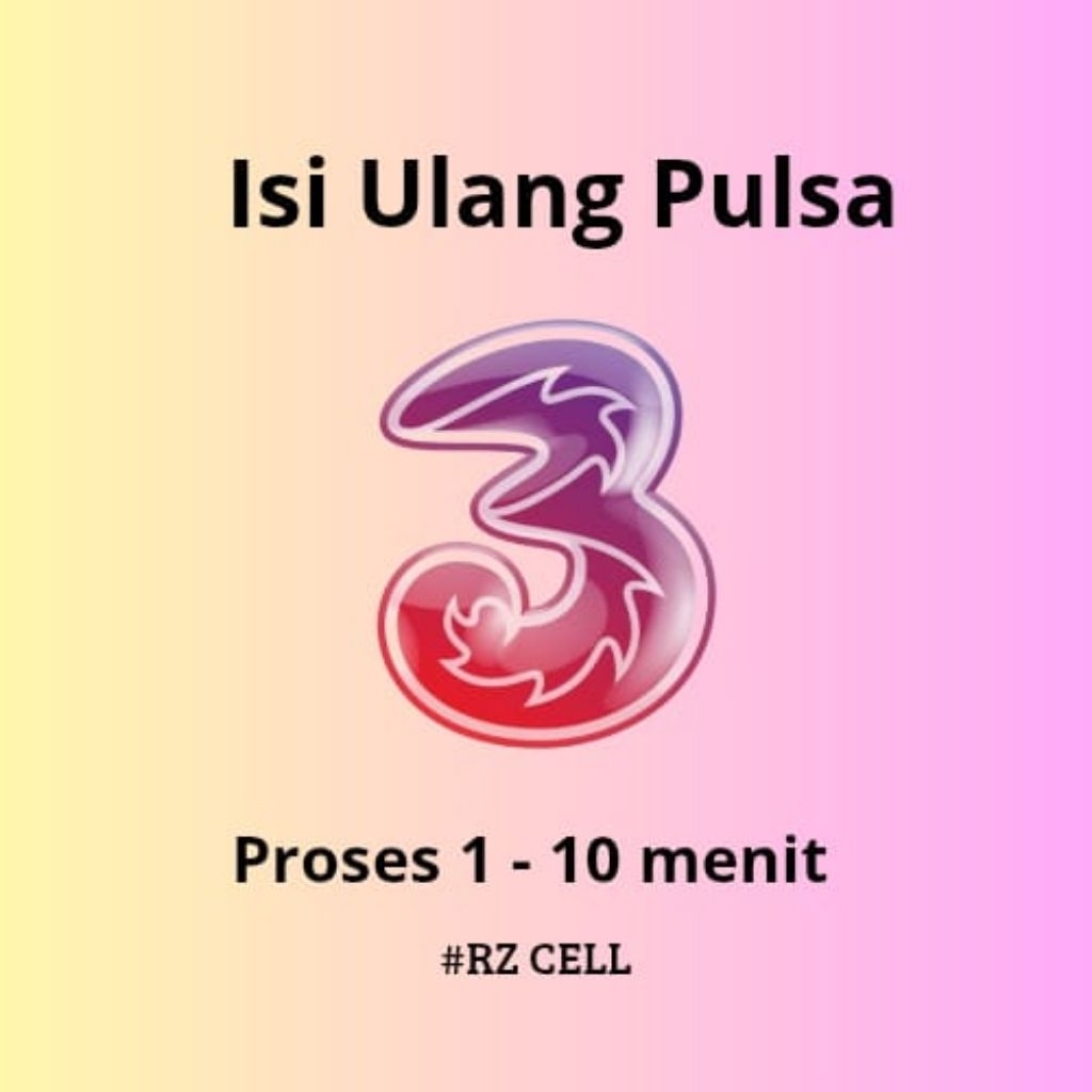 Isi Ulang Pulsa Tri Reguler 100k - 500k