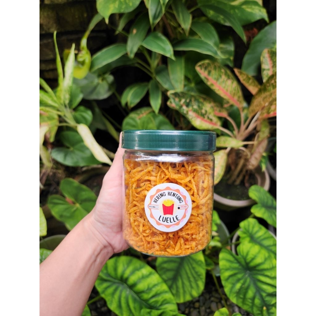 kering kentang (PEDAS) toples