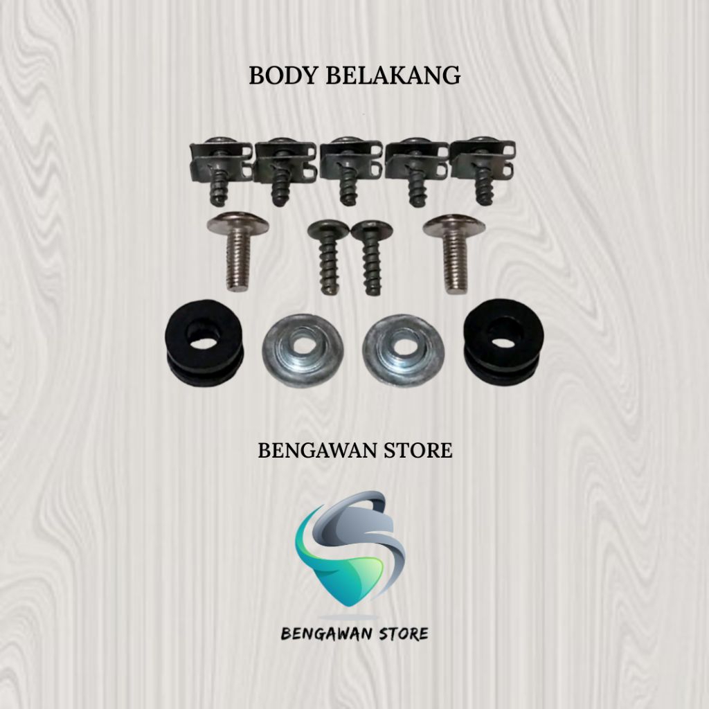 Baut Full Set Cover Bodi Body Belakang Suzuki Arashi 125 FH CBU Karbu Karburator