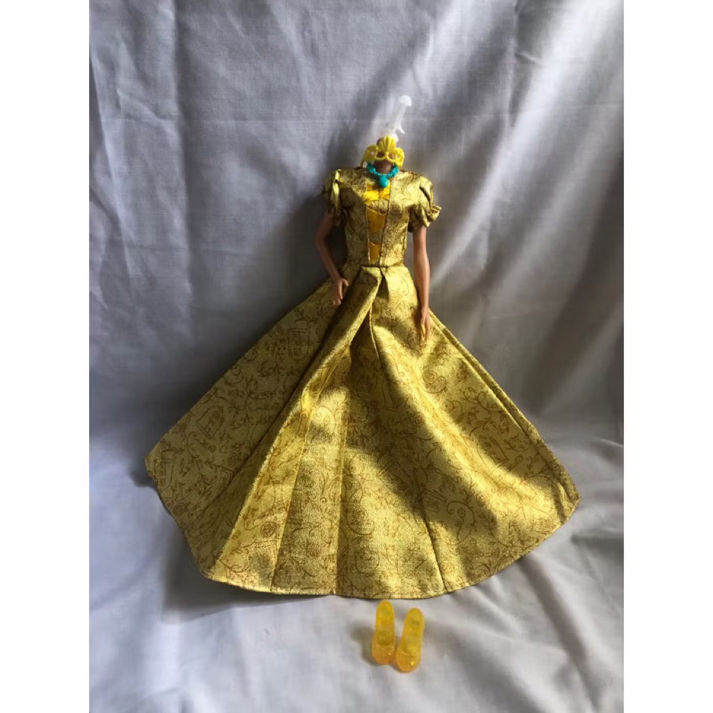 Baju Barbie Gaun Princess Disney Handmade
