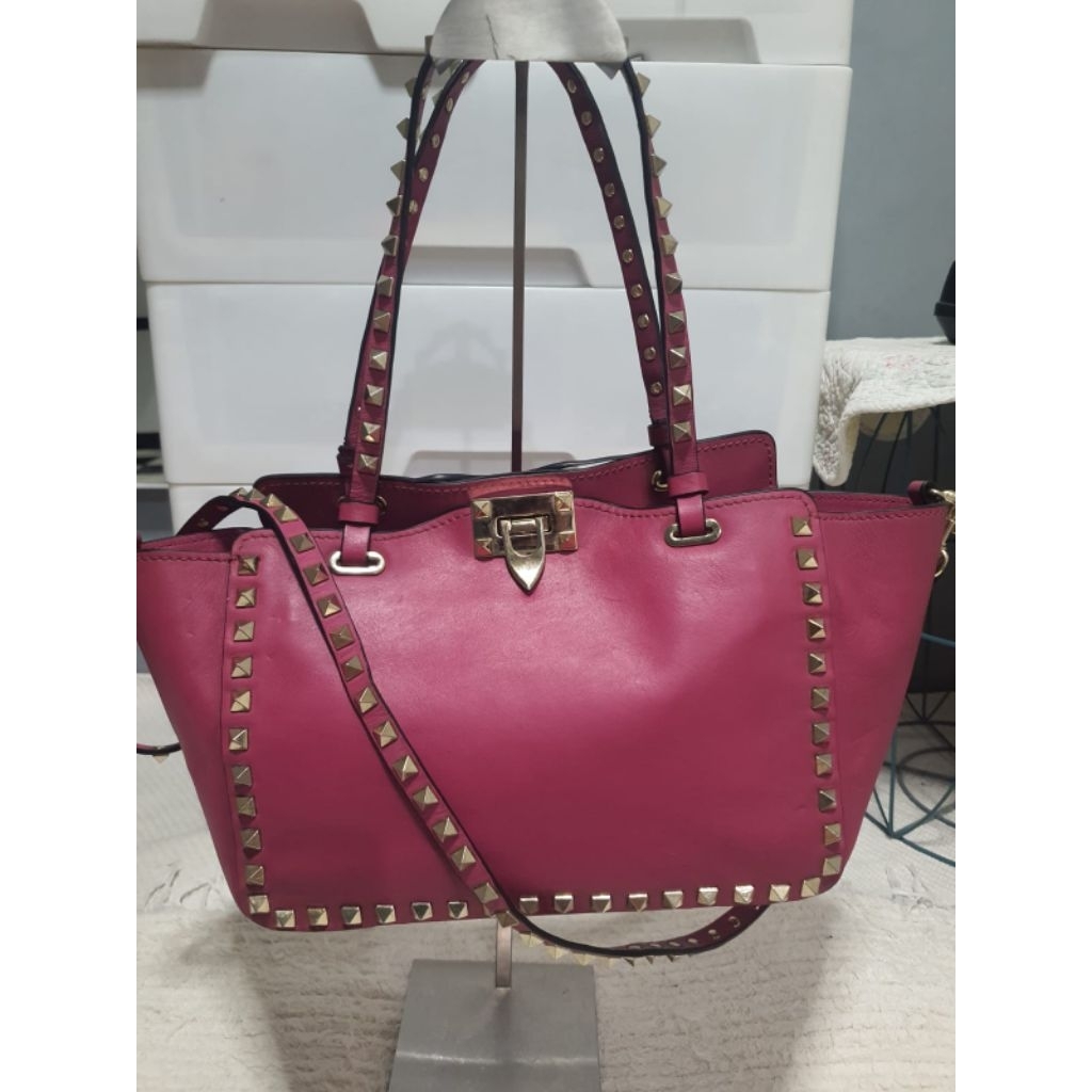 Tas Rockstud valentino preloved medium bag