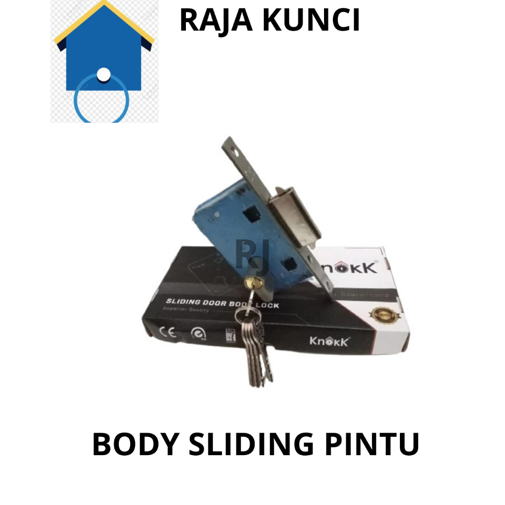 Body Sliding Pintu Kayu & Aluminium- Kunci Mekar - Kunci Pintu Geser