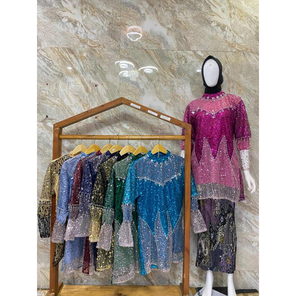 baju bodo tile squin mewah murah khas Bugis makassar