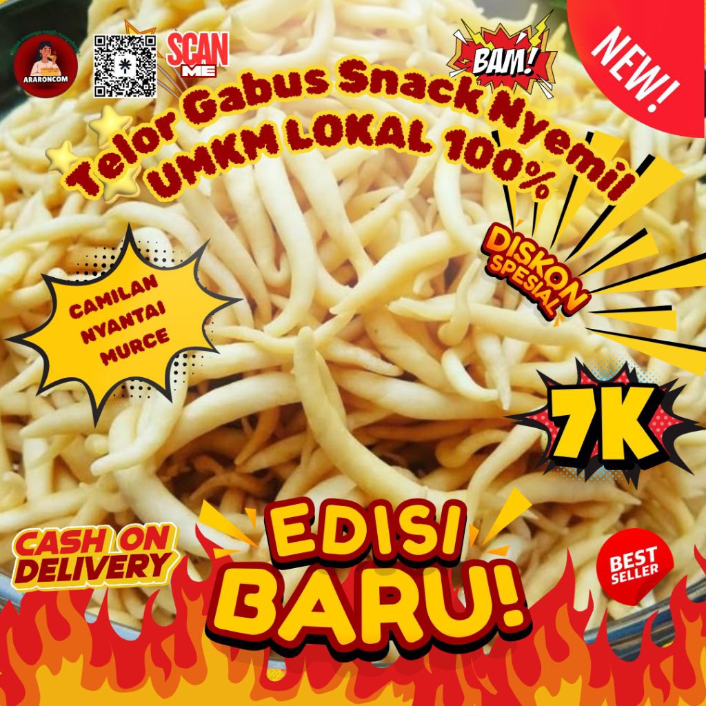 SNACK TERBARU ARARONCOM‼️ Telur Gabus Snack Nyemil. UMKM Lokal 100% Netto 250gr