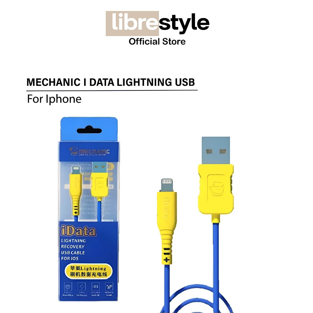 Mechanic iData Lightning USB Data Recovery Transmis FOR APPLE - Kabel Flash iData Mechanic Untuk App