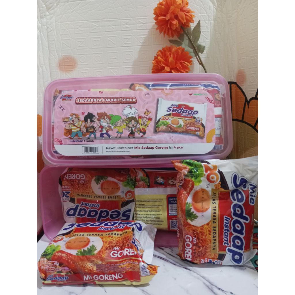 mie sedap goreng free box