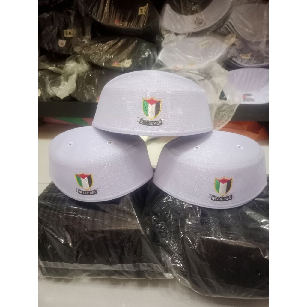 [COD PECI MALAYSIA LOGO BENDERA PALESTINA] PECI KEREN CIRI SANTRI / PECI HITAM & PUTIH LOGO PALESTIN