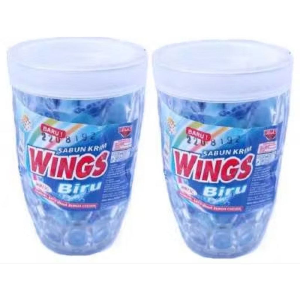 Wings biru krim kemasan gelas Wb 13g/332gr
