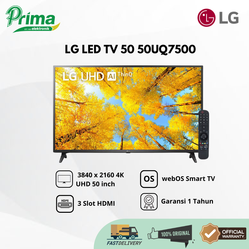 LG 50UQ7500 50 INCH LED  TV GARANSI