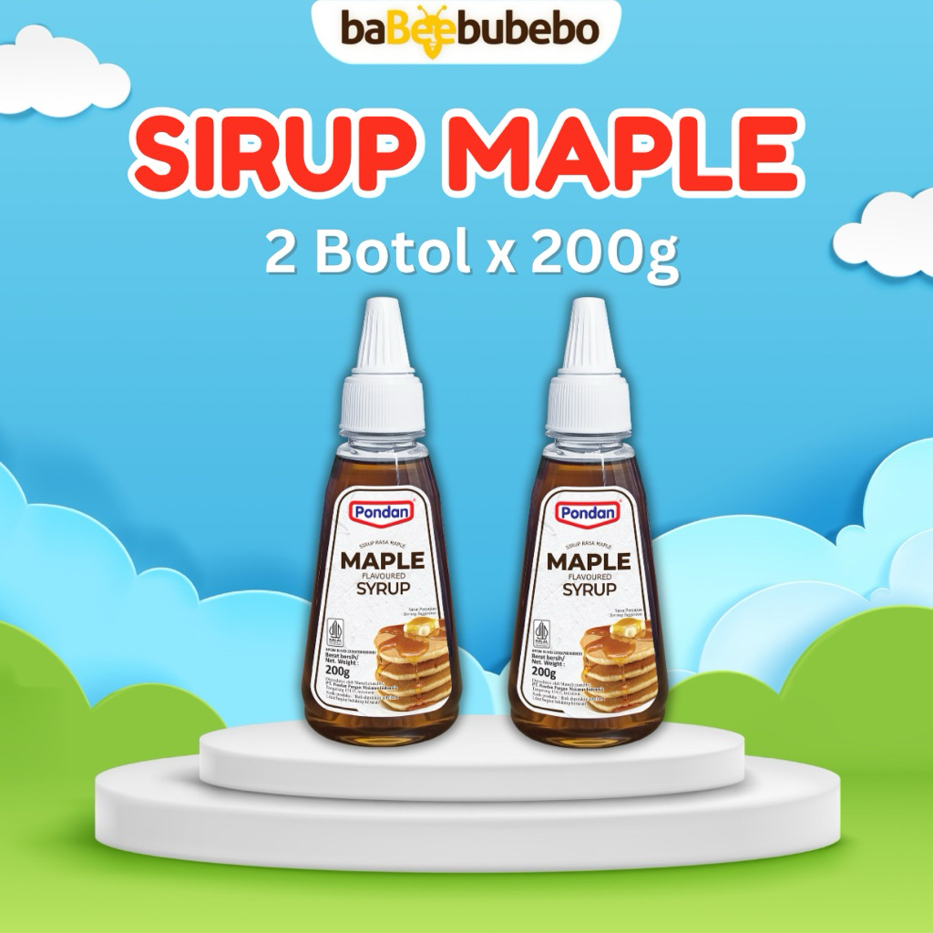 Pondan Sirup Maple/Maple Syrup 200ml Topping Pancake Coin Waffle Croffle