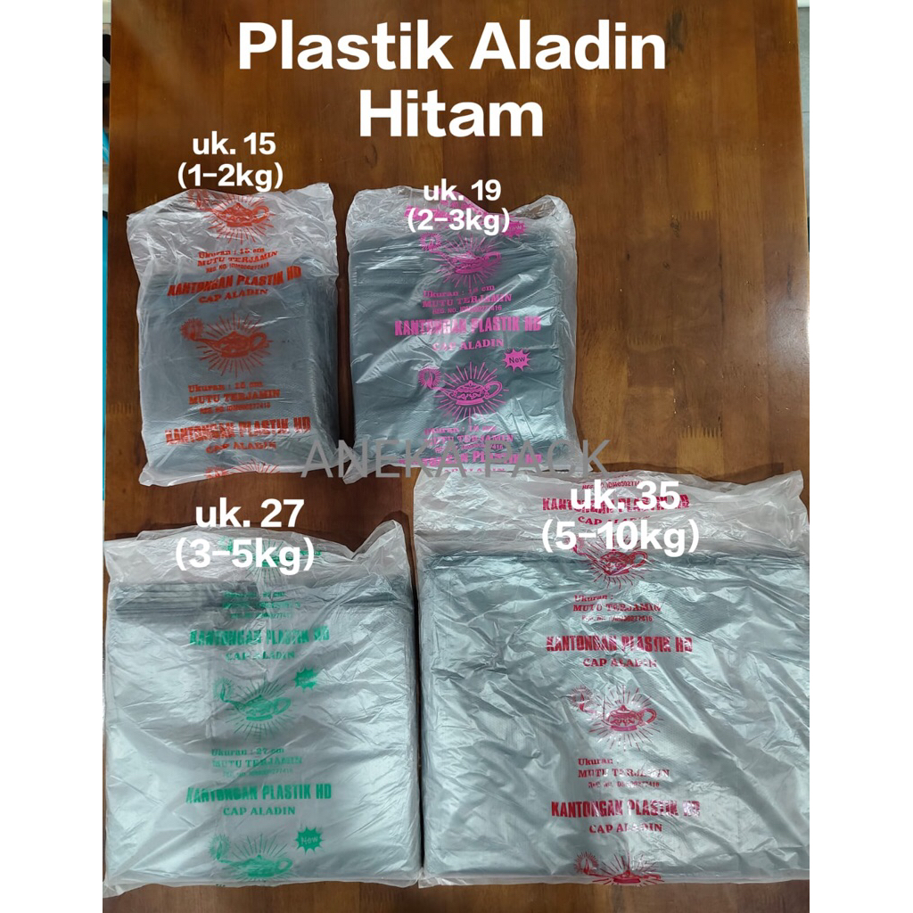 plastik asoy hitam aladin